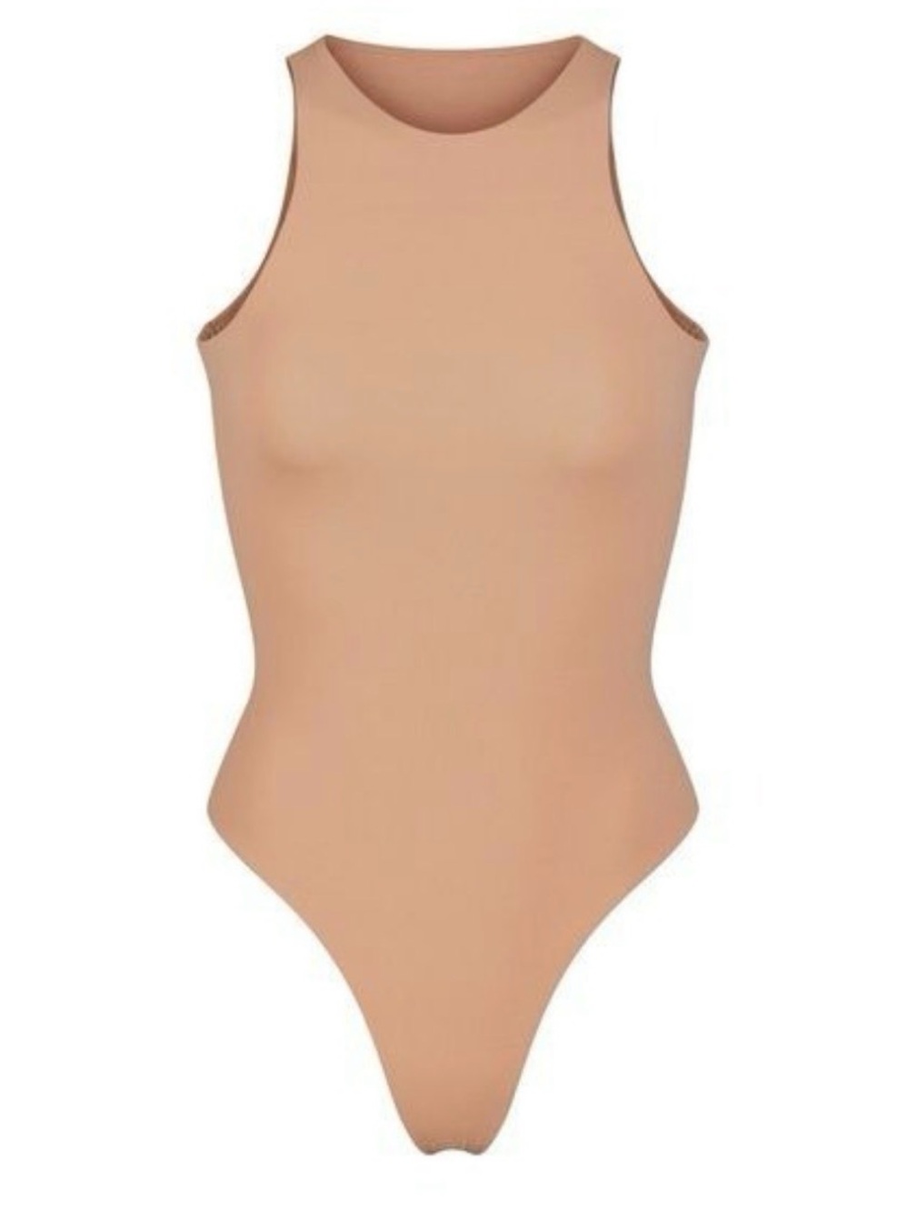 NWT SKIMS 2xl FE High-Neck One-Piece Thong Bodysuit in Ochre
